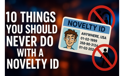 10 Things You Should Never Do With a Novelty ID