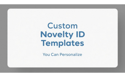 Custom Novelty ID Templates You Can Personalize