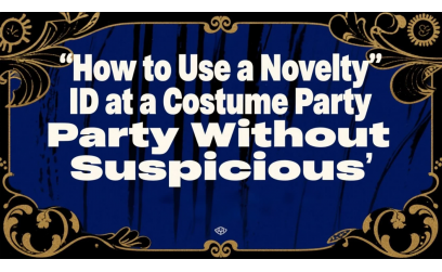 How to Use a Novelty ID at a Costume Party Without Looking Suspicious