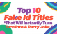 Top 10 Fake Id Title..