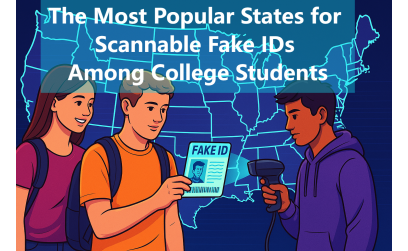 The Most Popular States for Scannable Fake IDs Among College Students