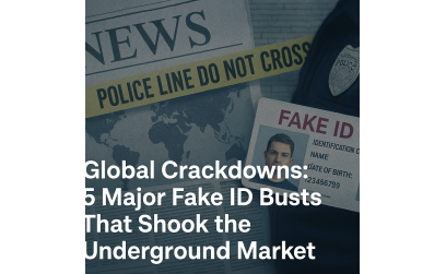 Global Crackdowns: 5 Major Fake ID Busts That Shook the Underground Market