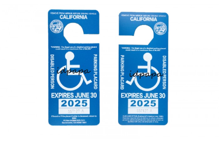 California Handicap Placard