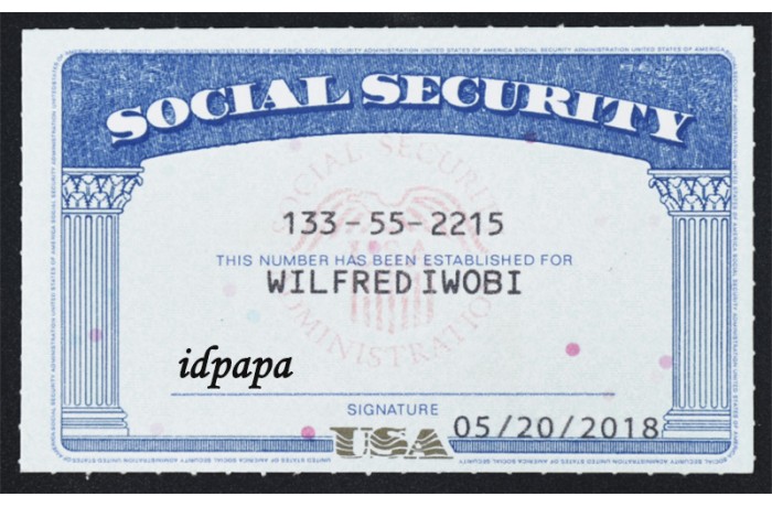 Fake Social Security Card