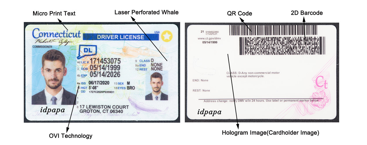 Connecticut fake ID Scannable Connecticut fake ID