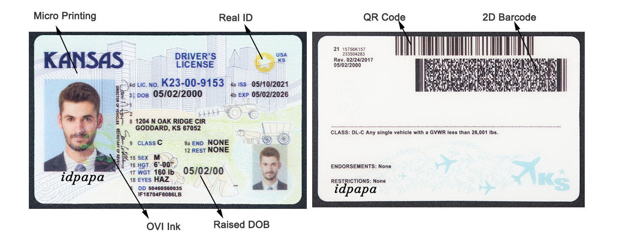 Kansas Fake ID legit fake ids website idpapa