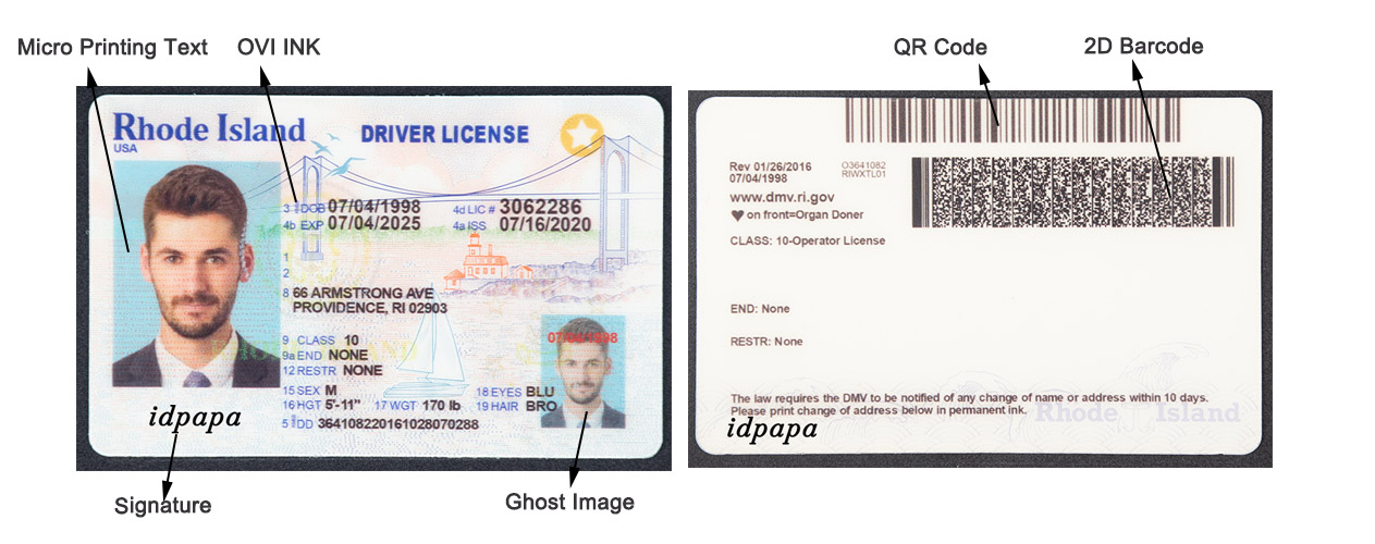 Rhode Island Fake ID Custom Rhode Island Fake ID