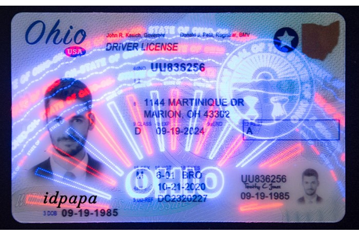 Ohio scannable fake id